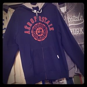 AEROPOSTALE 2XL MENS ZIP FRONT HOODIE
